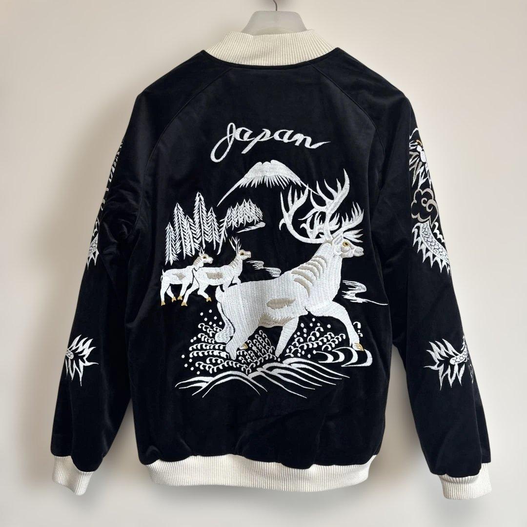 新品】ヒューストン 51523 別珍スーベニアジャケット XL ブラック