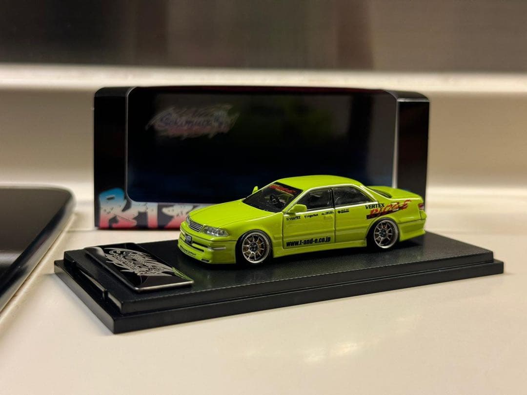 1/64 改トヨタJZX100 マーク2 VERTEX風 関村