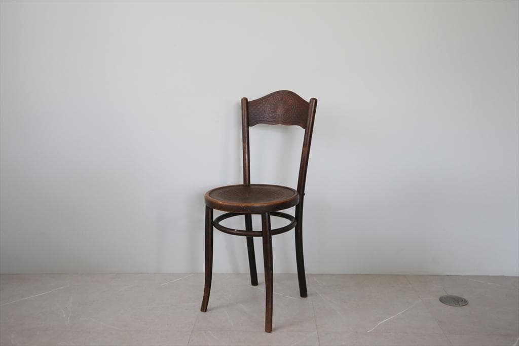 フランスアンティークMundus製ベントウッドチェア/カフェ椅子イス85-186