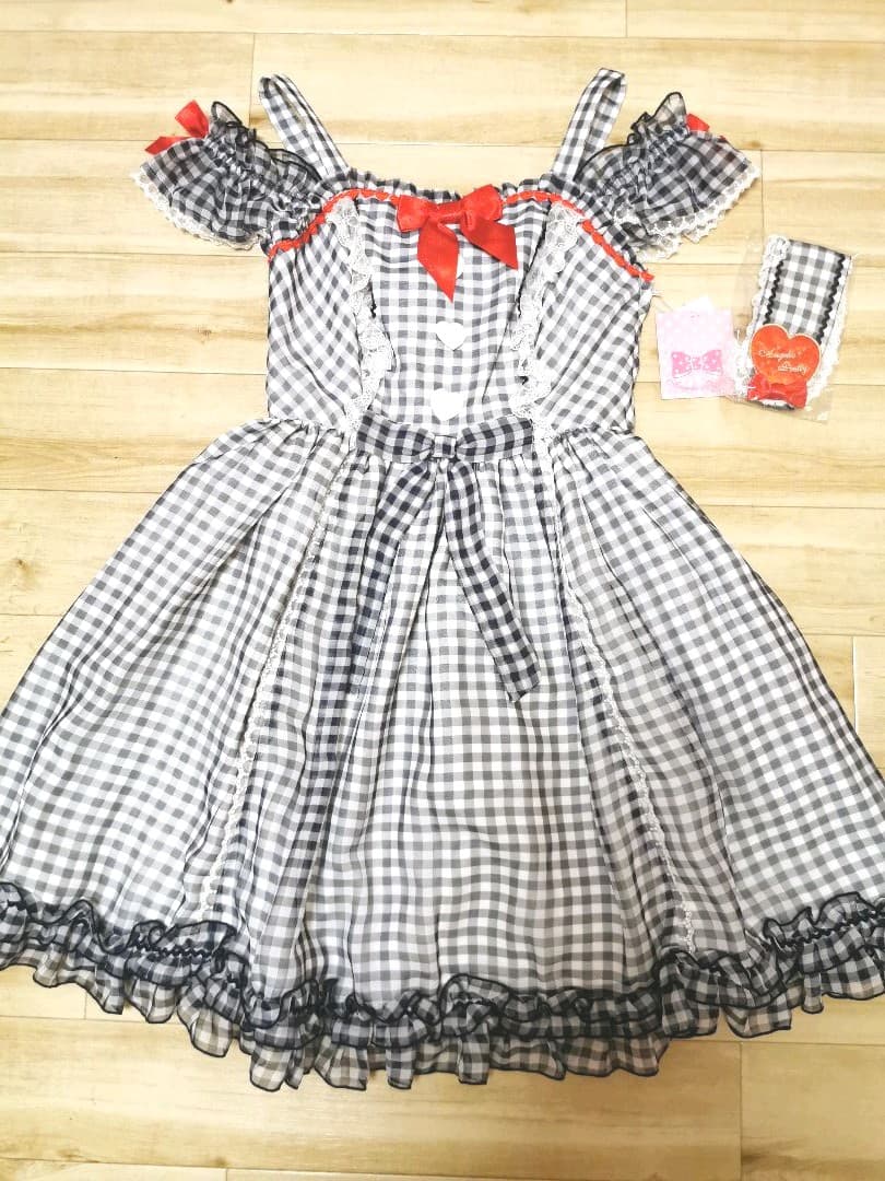 アンジェリックプリティ ギンガムワンピースセット - メルカリ