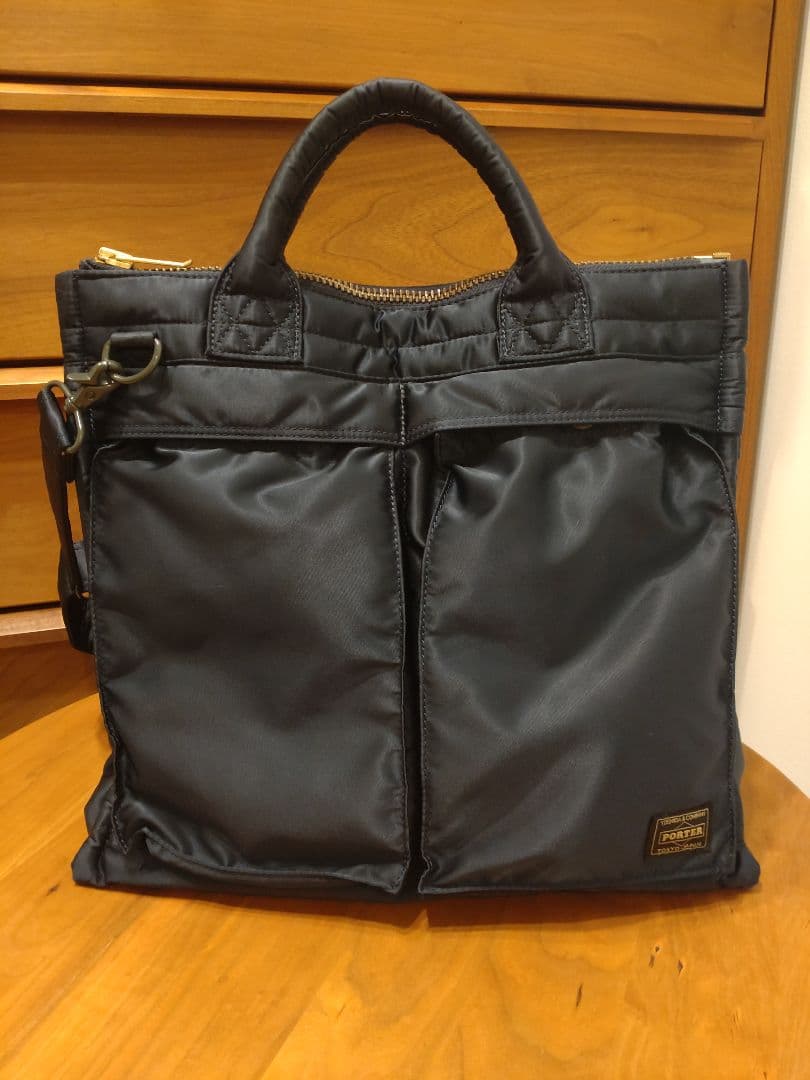 PORTER TANKER SQUARE TOTE BAG(L) ネイビー復刻版