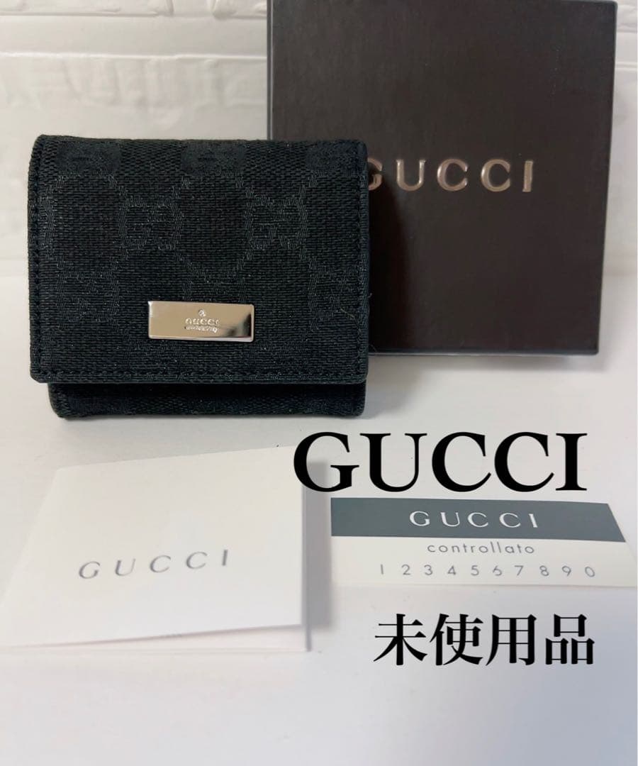 グッチ　GUCCI ケース　小銭入れ　ブラック　男女兼用　未使用品