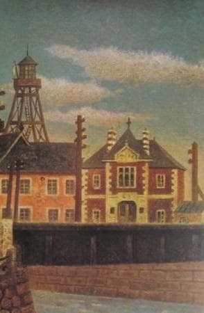 岡鹿之助、【橋】、希少な大判額装用画集より、美品、日本人画家、新品