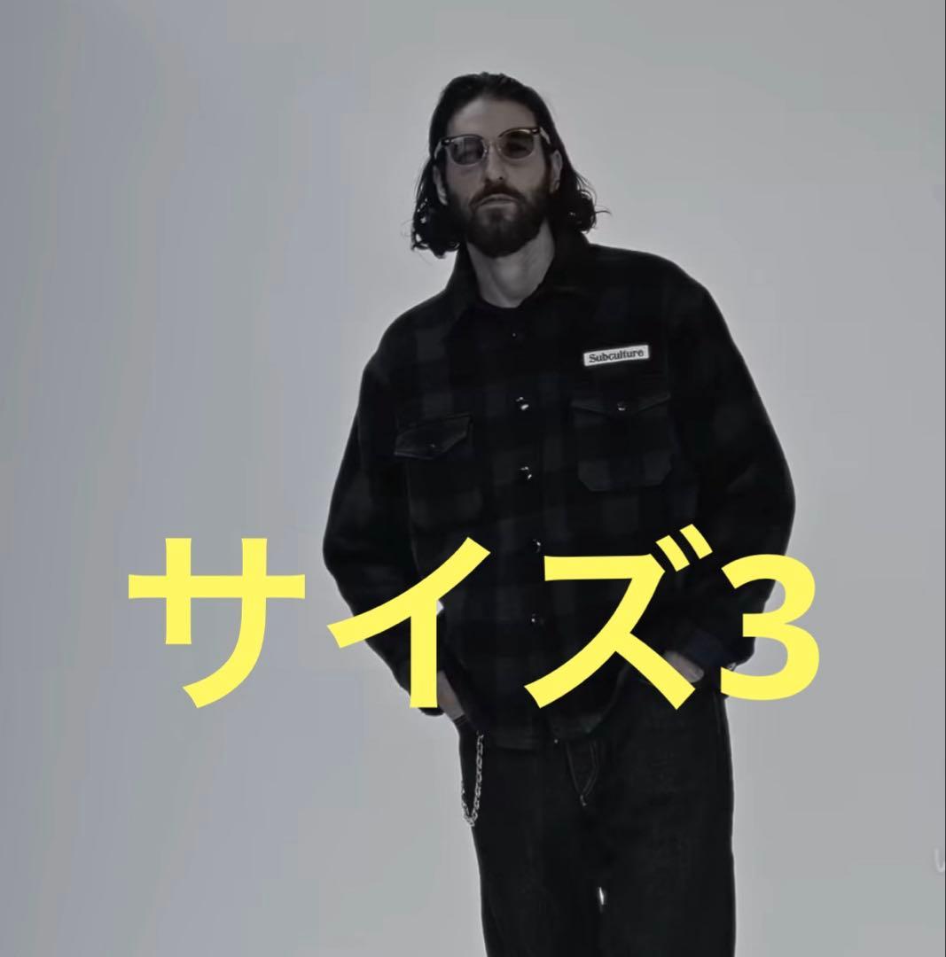 subcultureバッファローチェックジャケット青黒3キムタクさんタクGDC