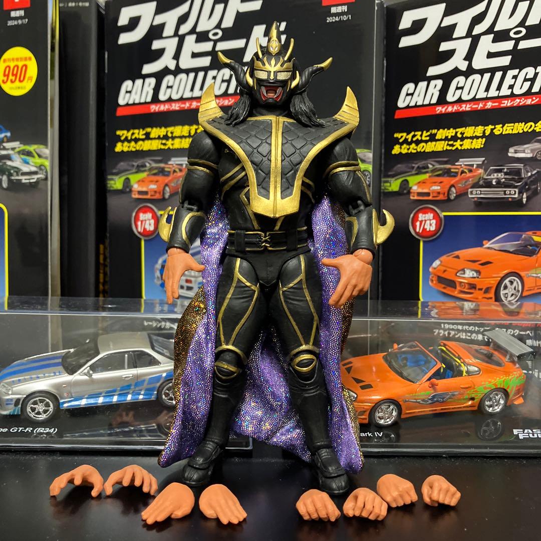 新日本プロレス NJPW 獣神サンダーライガー(ブラック&ゴールド) フィギュア