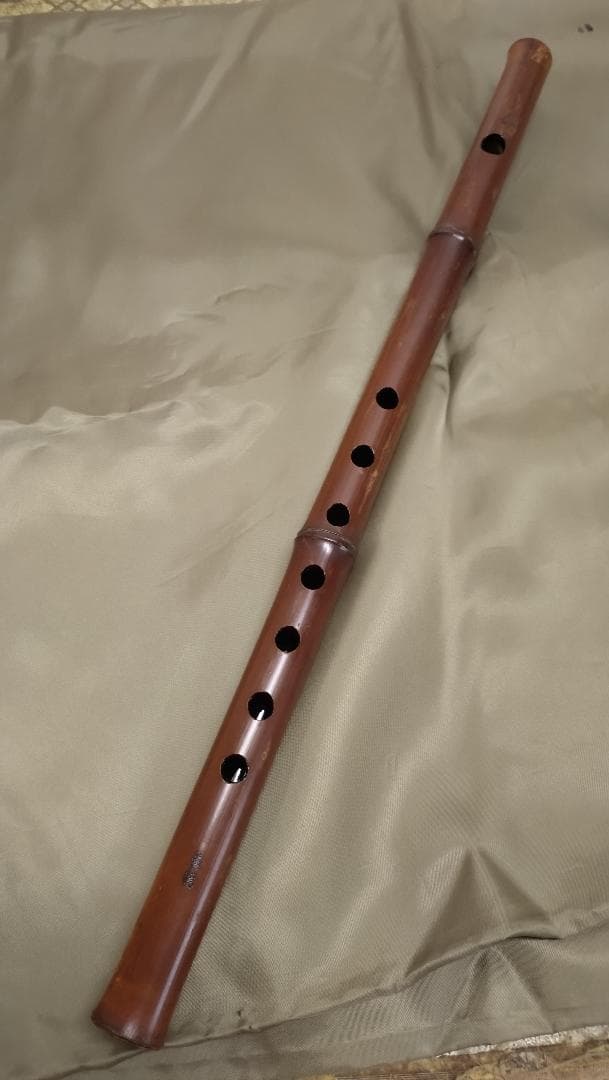 煤竹　真竹笛　古典調4本調子　篠笛