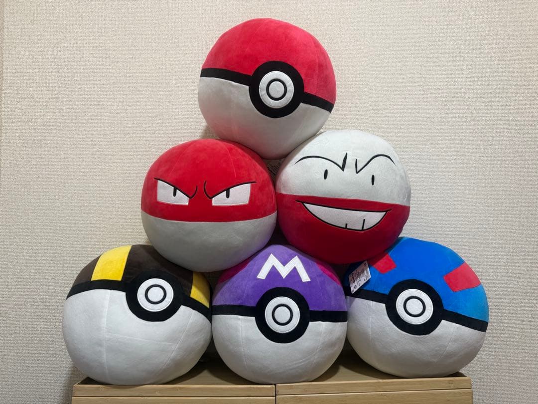 ポケモンめちゃもふぐっとぬいぐるみ モンスターボール含む合計6体セット ポケットモンスター めちゃもふぐっとぬいぐるみ～ビリリダマ
