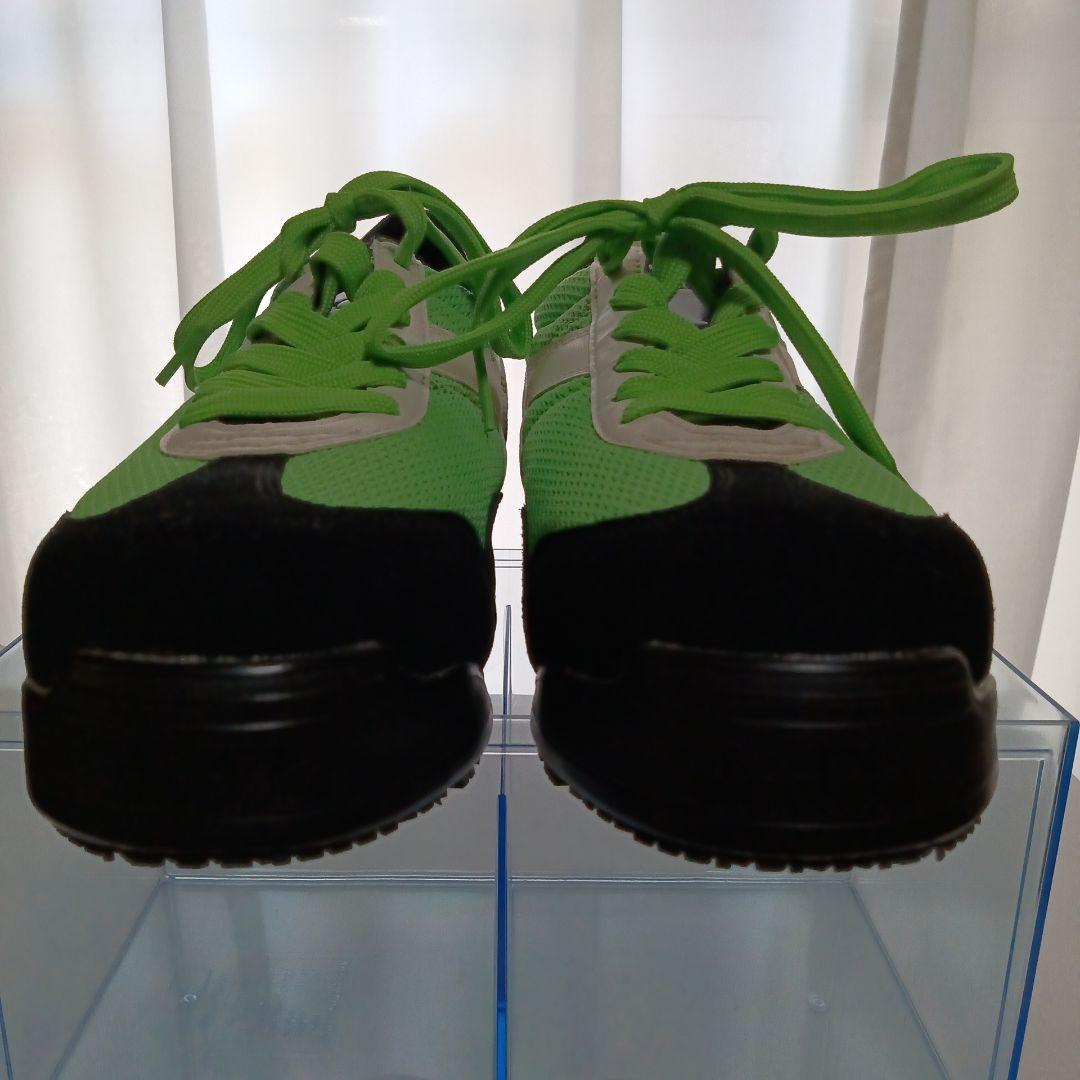 作業靴diadora 安全靴　緑色 スニーカー 安全靴