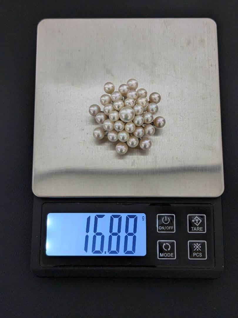 リ*ン様 本真珠 パールブローチ 帯留め SILVER950 - メルカリ