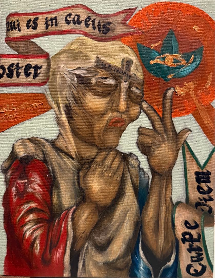 【ハッピーバレンタイン】聖バレンタインの肖像画【油絵】【優良対応心掛】【即日可】