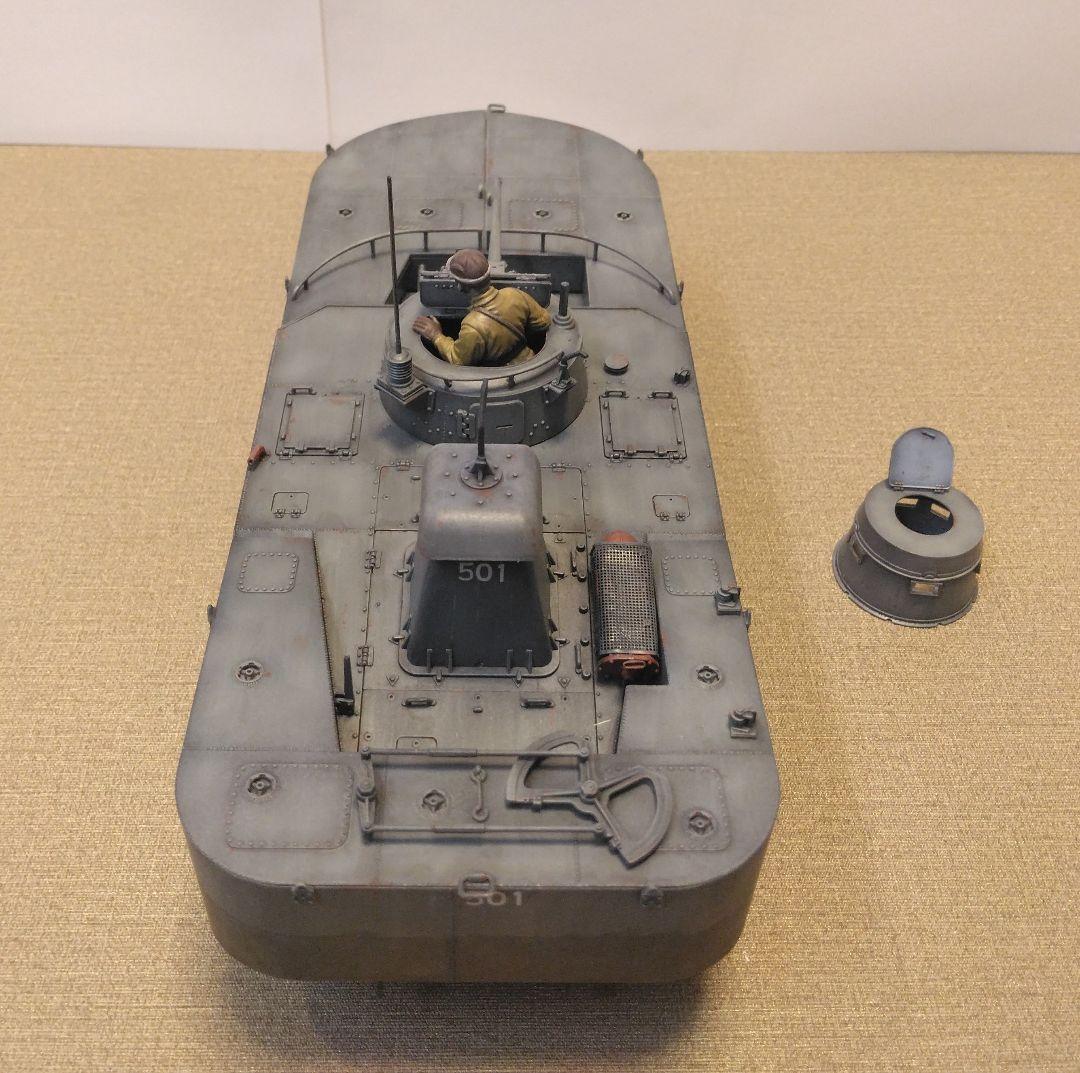 1/35塗装済完成品 旧日本軍日本海軍陸戦隊 特二式内火艇 戦車模型