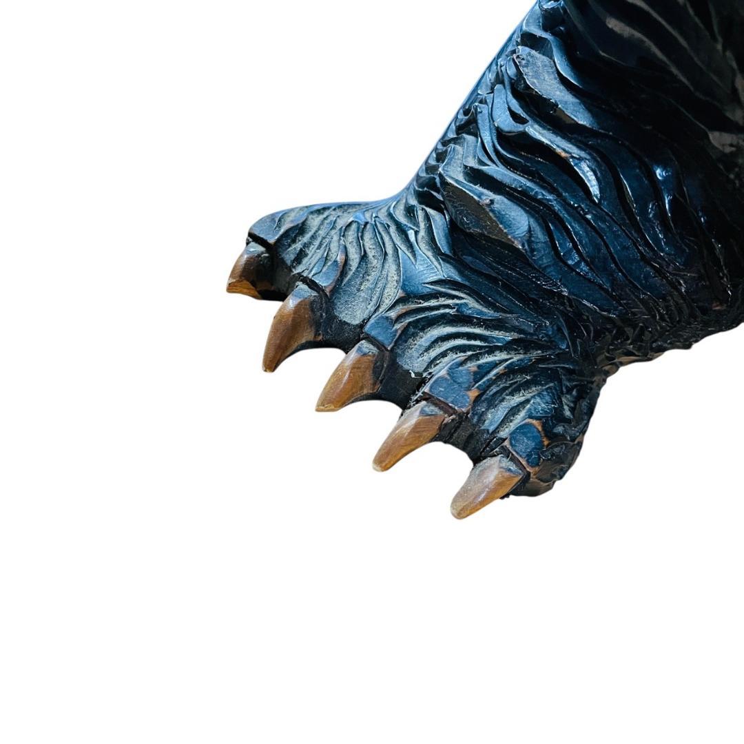 木彫り 熊 成田光雄 伝統工芸 アイヌ 八雲 レリーフ オブジェ - メルカリ