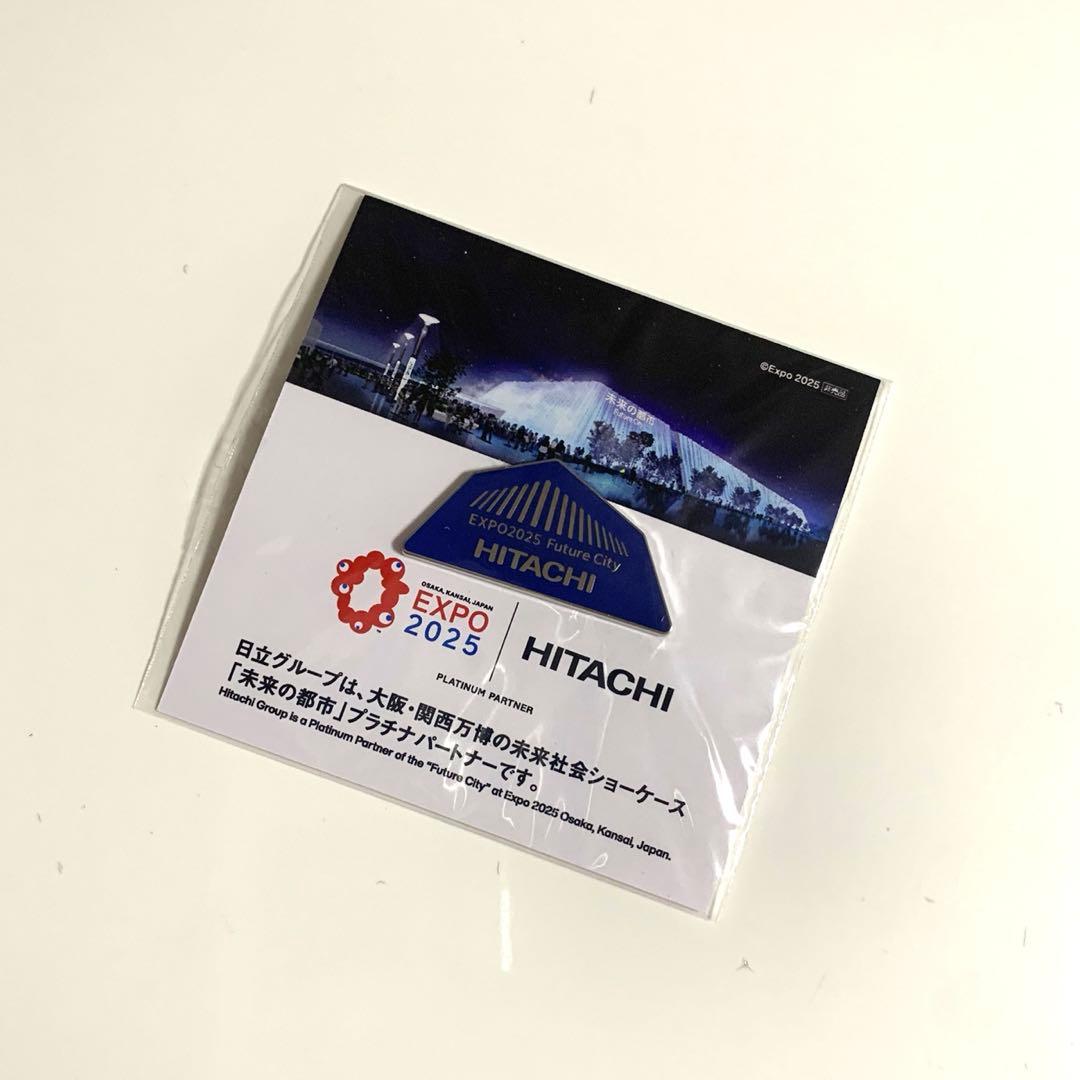 Hitachi 未来の都市館 ピンバッジ (大阪関西万博)