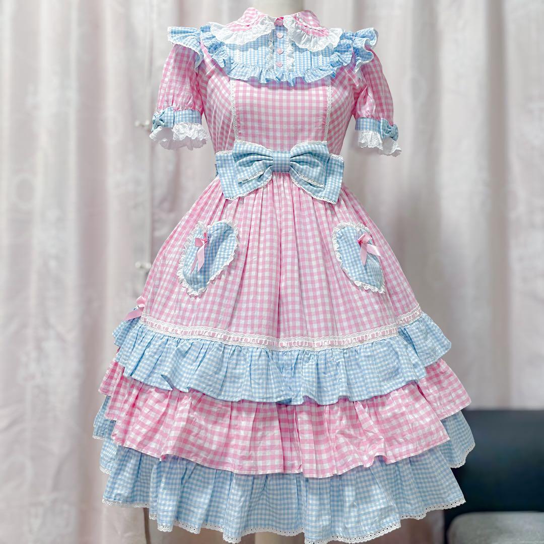 Angelic Pretty ギンガムシャーベット ワンピース