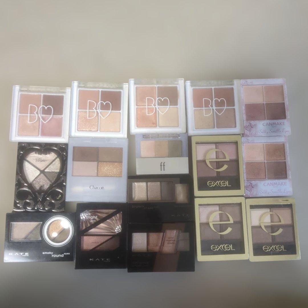 アイシャドウパレットセット（KATE、Excel、CANMAKEなど）まとめ売り