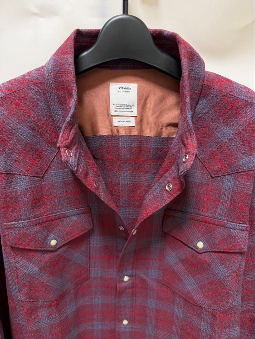 visvim FOUR CORNERS CHECK L/S