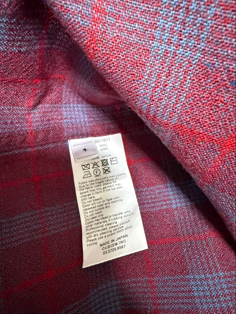 visvim FOUR CORNERS CHECK L/S