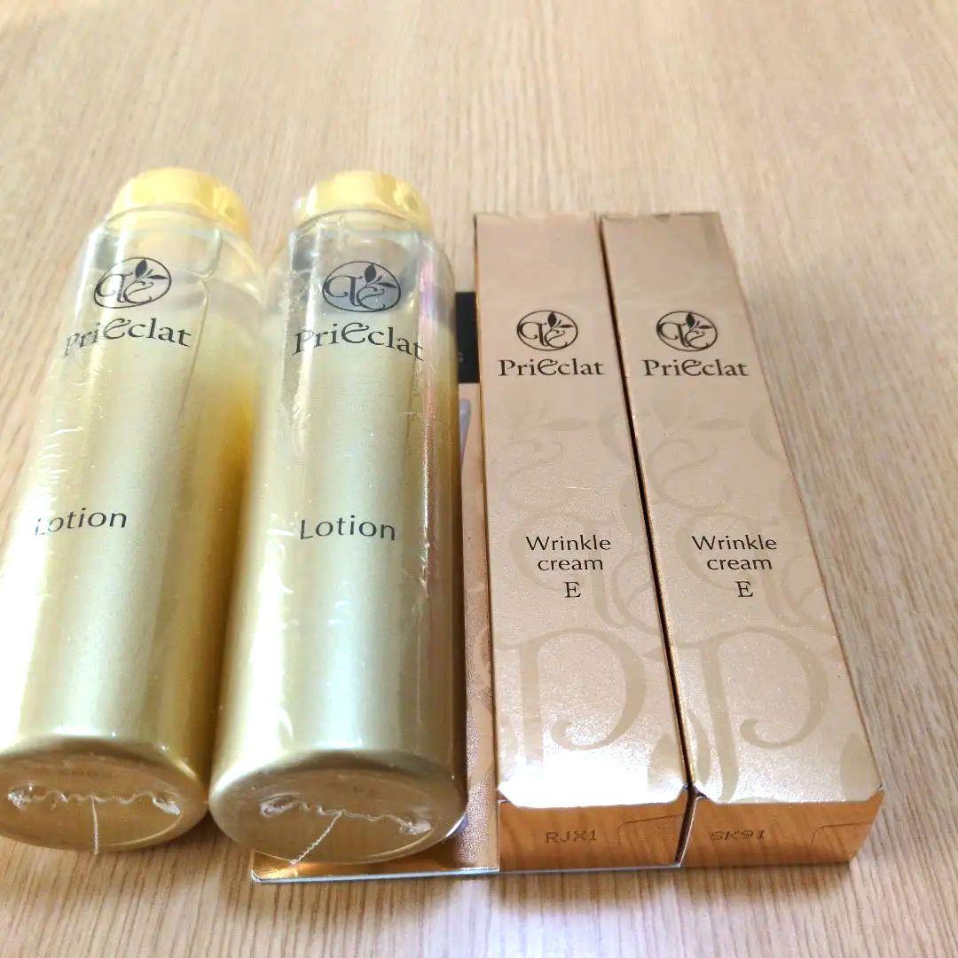 プリエクラ　ローション2本 リンクルクリーム2本