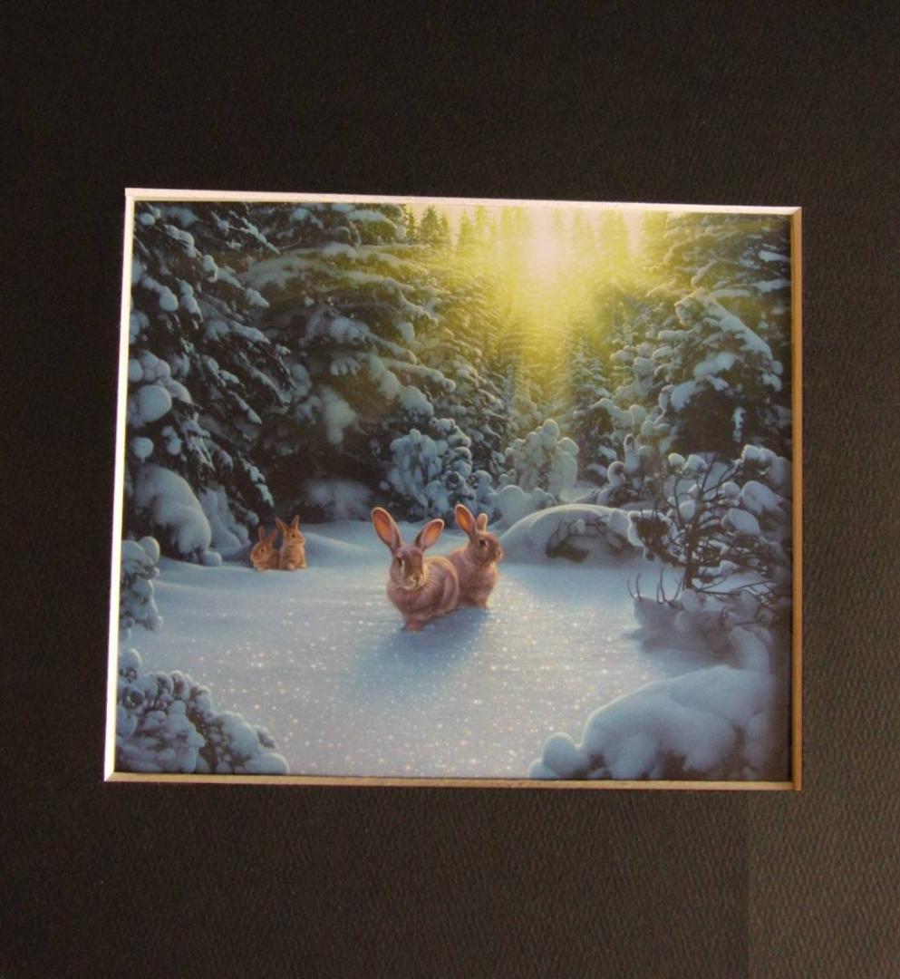 カーク・レイナート、【スノーウィーアドベンチャー】、希少な額装用画集より