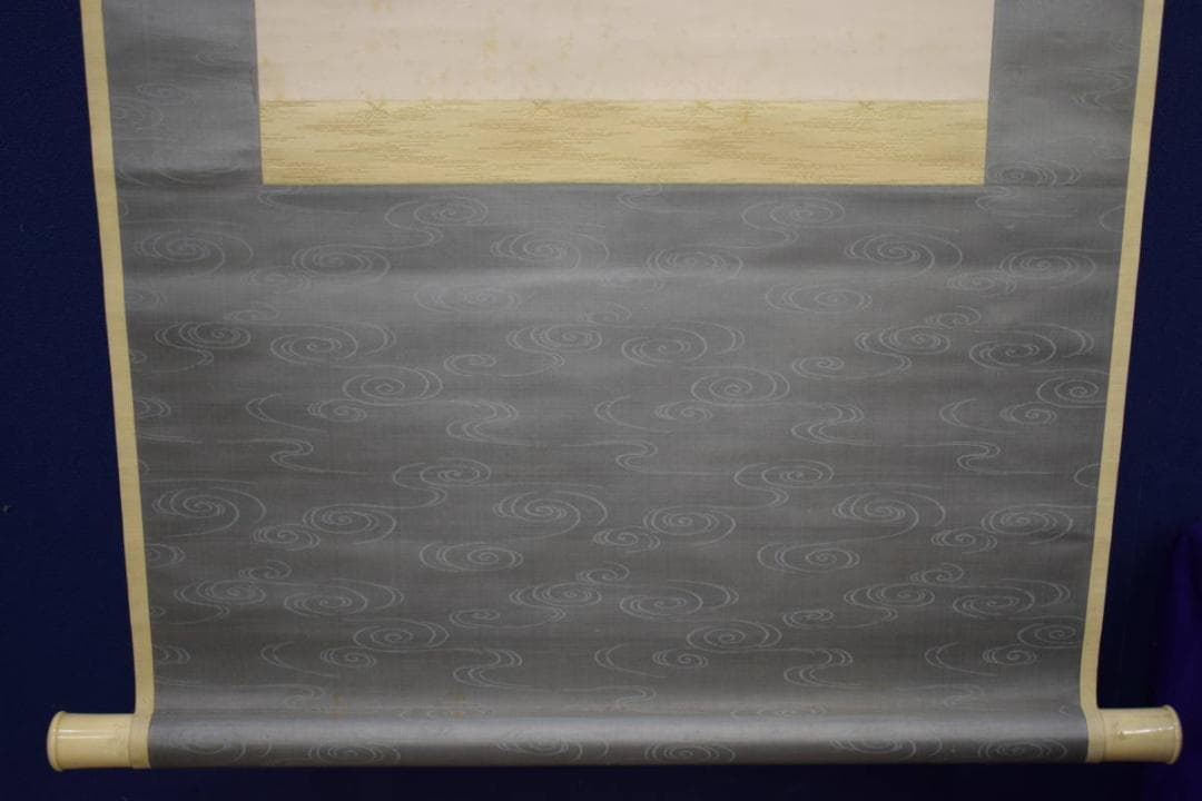 真作/田能村直入/富士山水帆舟図/絹表装/布袋屋掛軸HJ-336 - メルカリ