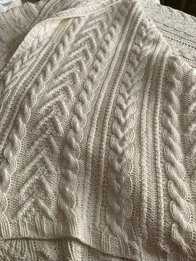 12/20まで出品Ralph Lauren  ケーブル編みブランケット