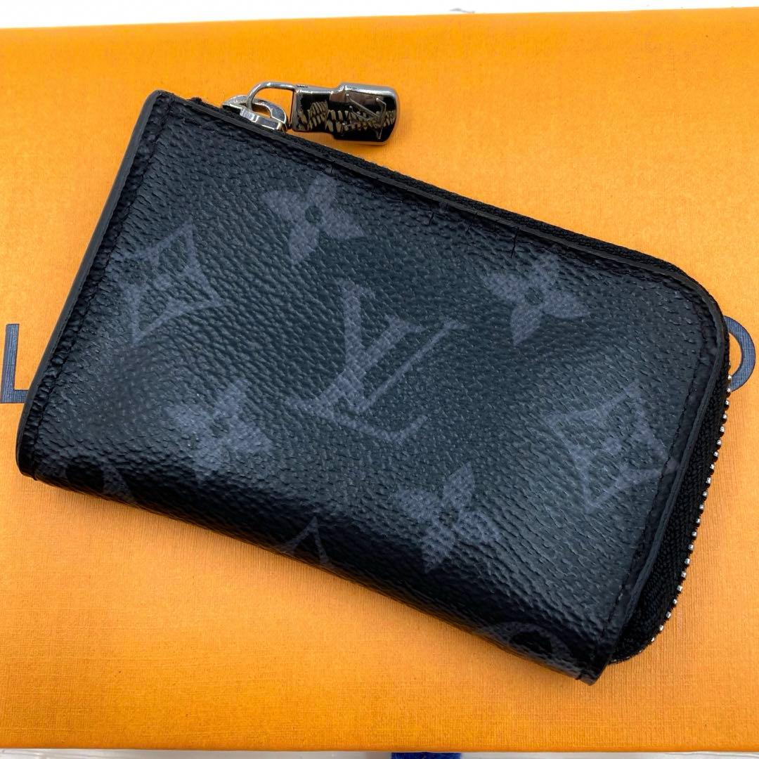 ルイヴィトン ケース ポルトモネジュール ブラック エクリプス