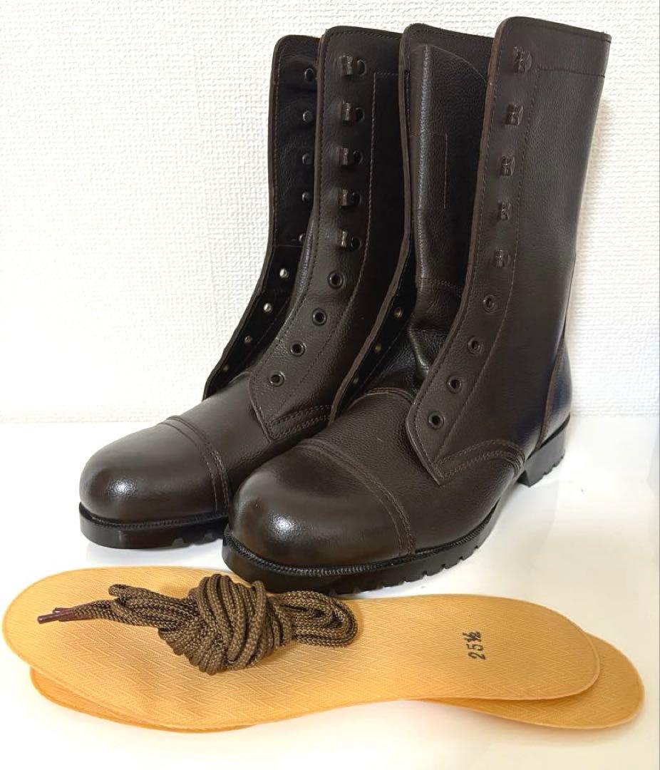 【美品、レア物】ミリタリーブーツ 半長靴　25.5cm PX品