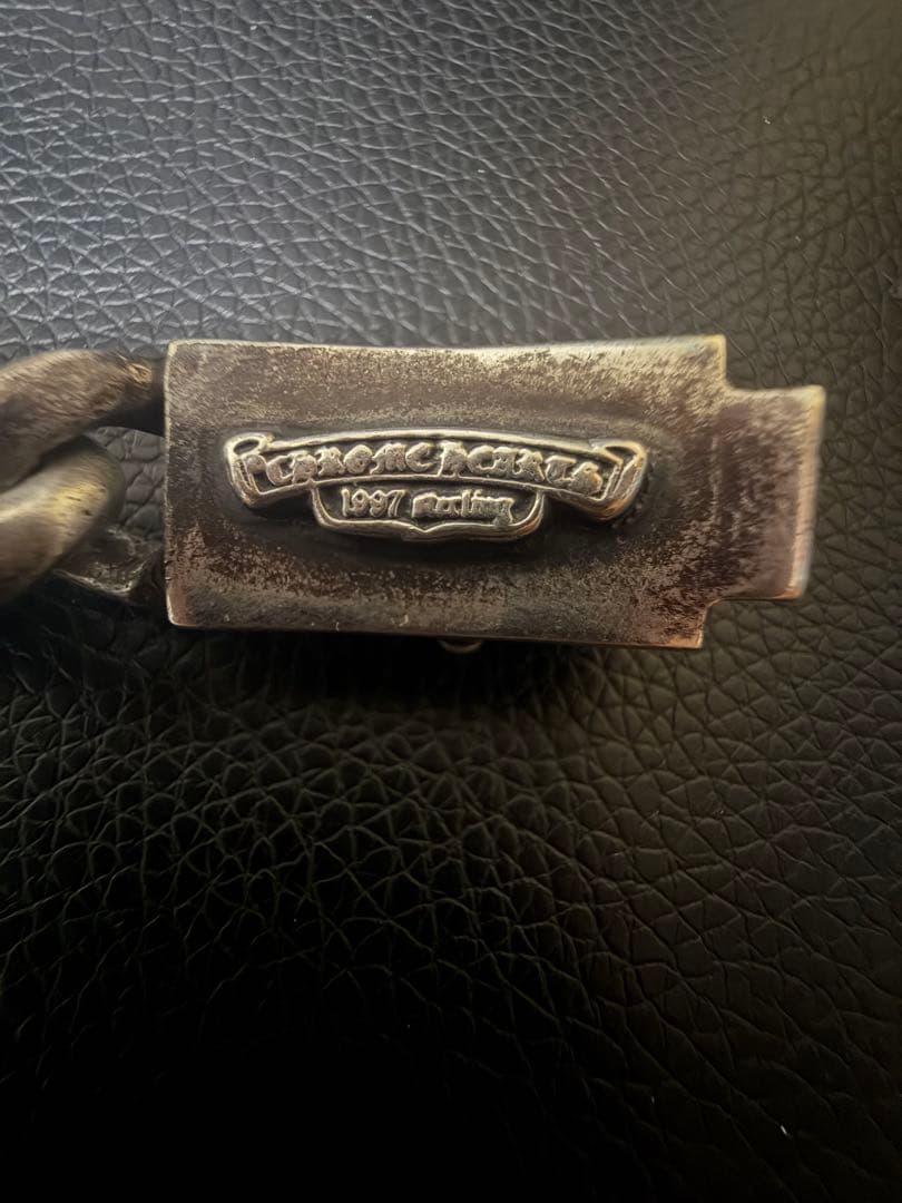 1997年刻印入りクロムハーツ フローラルクロスリンクブレスレット 20cm