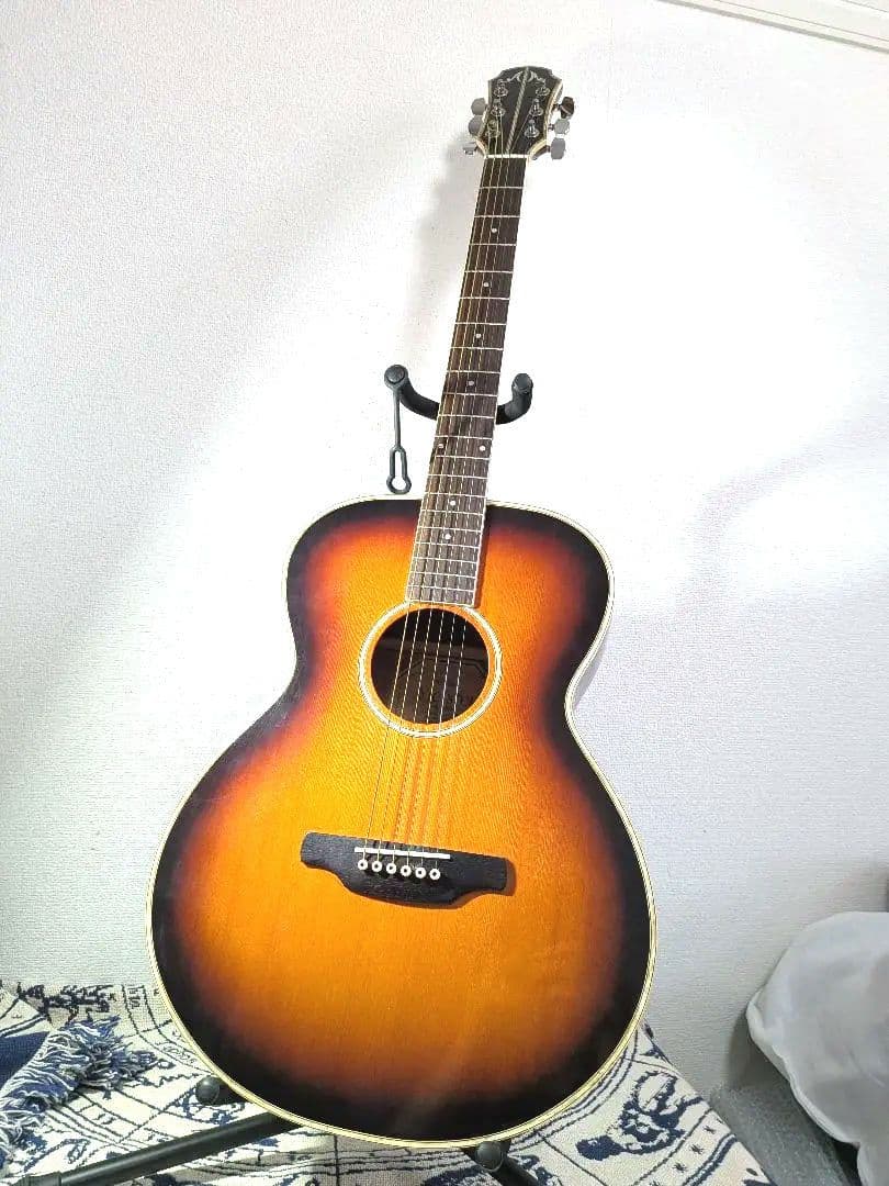 美品　ARIA マイスターAMS-01 BS アコースティックギター ARIA アリア マイスターAMS-01 Nアコースティックギター サンバースト