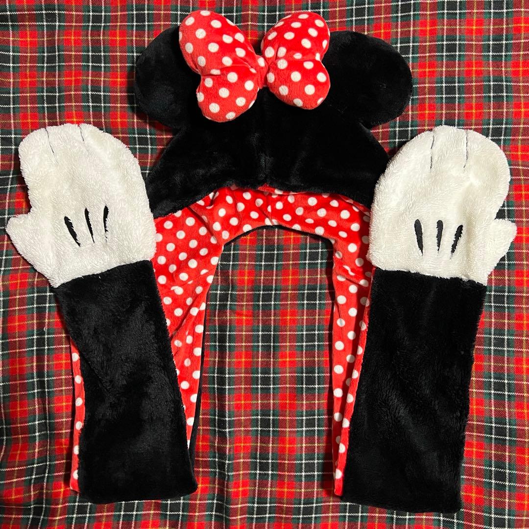 限定値下げ】ディズニー ミニーマフラーキャップ - メルカリ