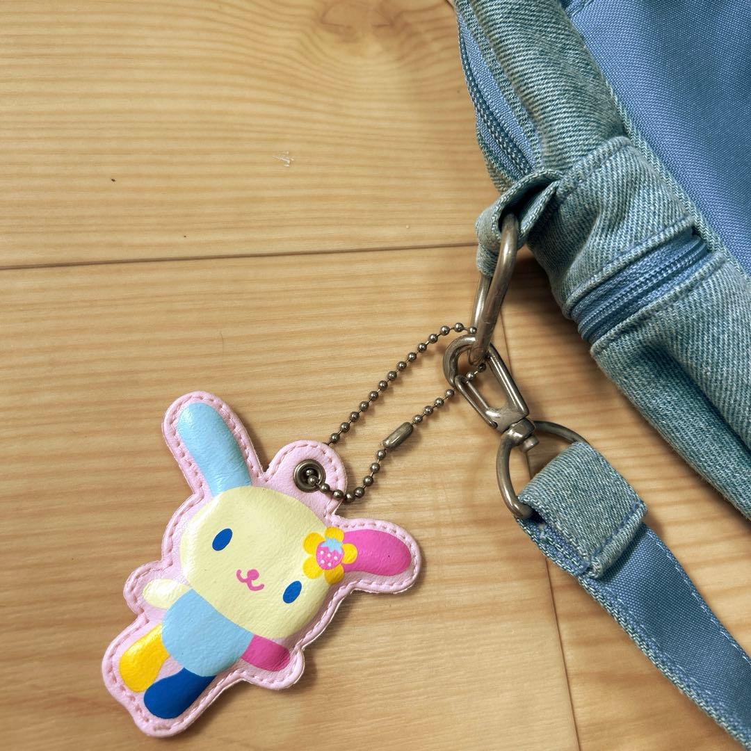 希少 平成レトロ ウサハナ デニムバッグ ショルダーバッグ リュック