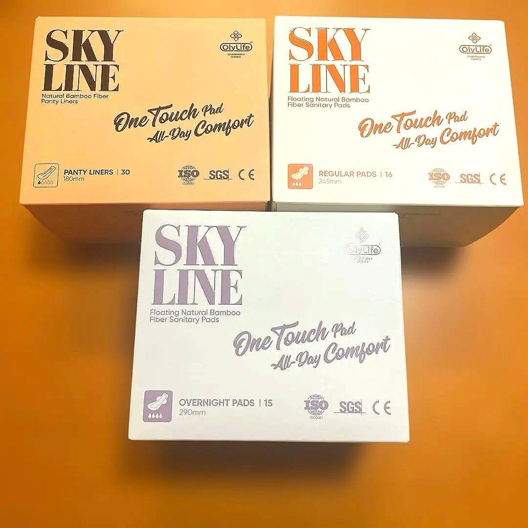 【即日発送】olylife SKYLINE 生理用ナプキン3種｜肌にやさしい