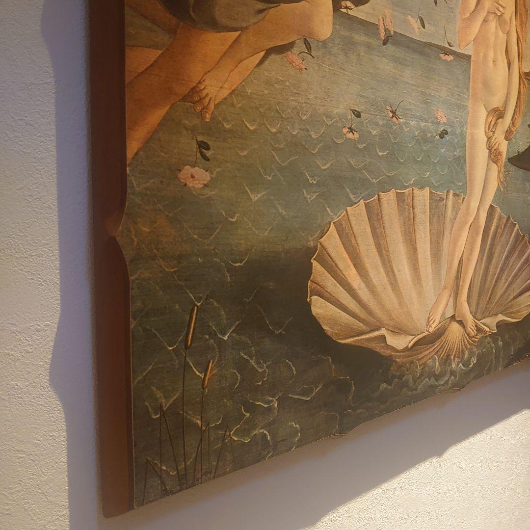 ITALY製】ボッティチェリ ヴィーナスの誕生 複製画 木製 100✕70cm