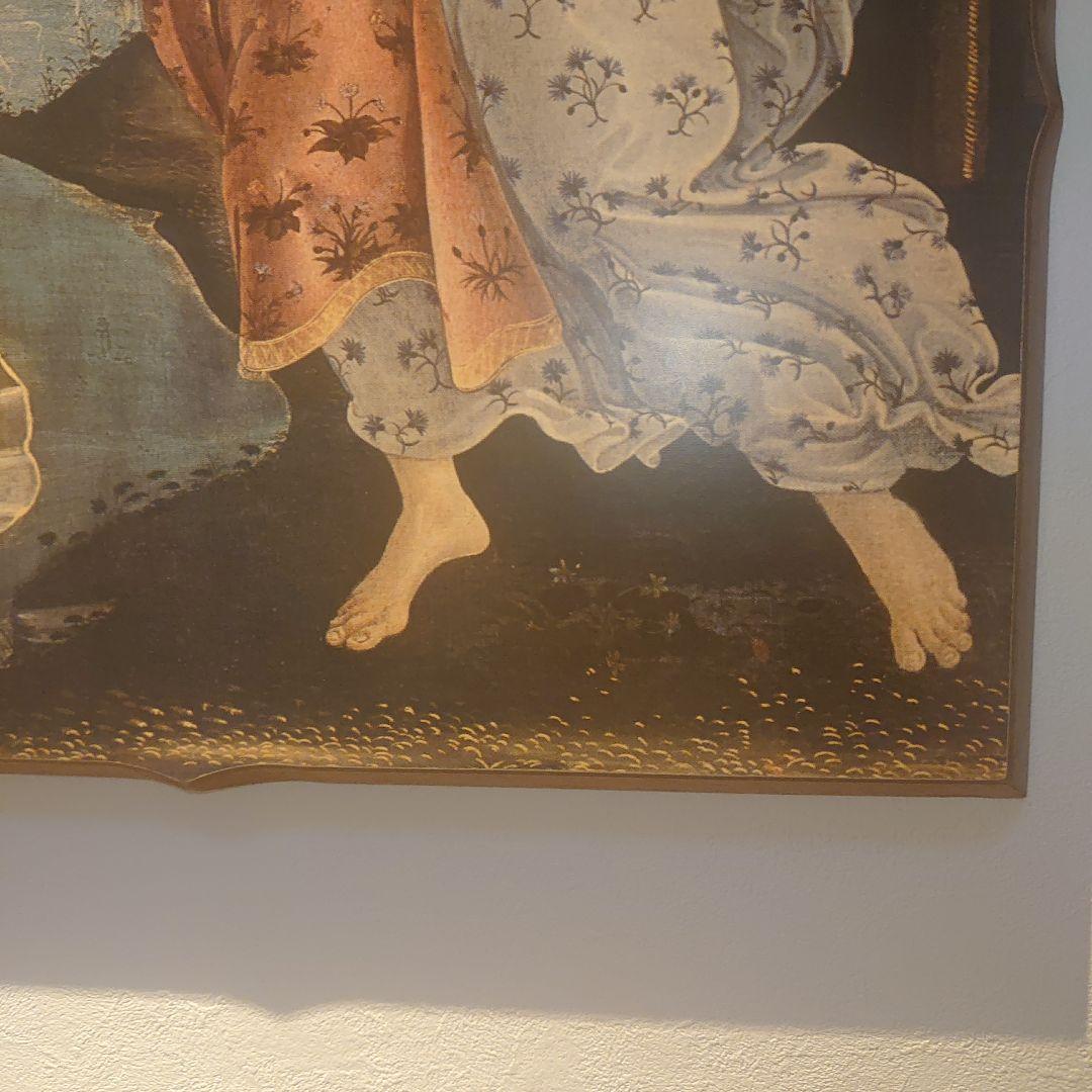 ITALY製】ボッティチェリ ヴィーナスの誕生 複製画 木製 100✕70cm