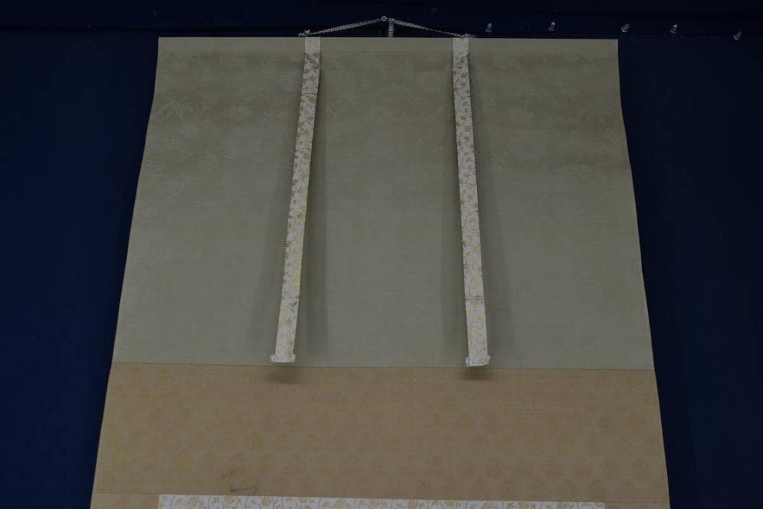 真作】高田美一/首夏之図/グラジオラス図/掛軸/名家伝来/AA-32