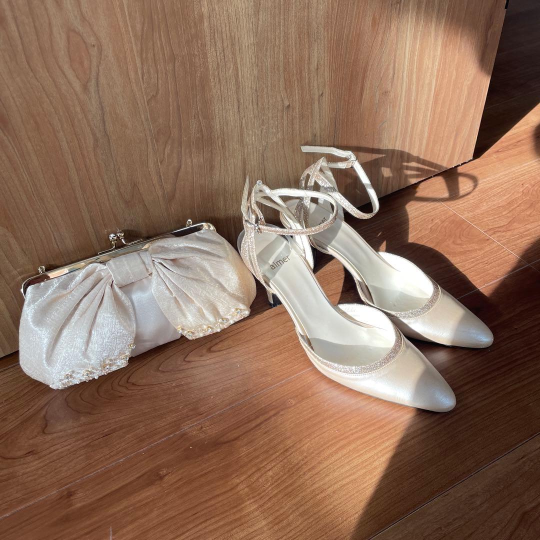 パンプス　バッグ　セット　パーティ用