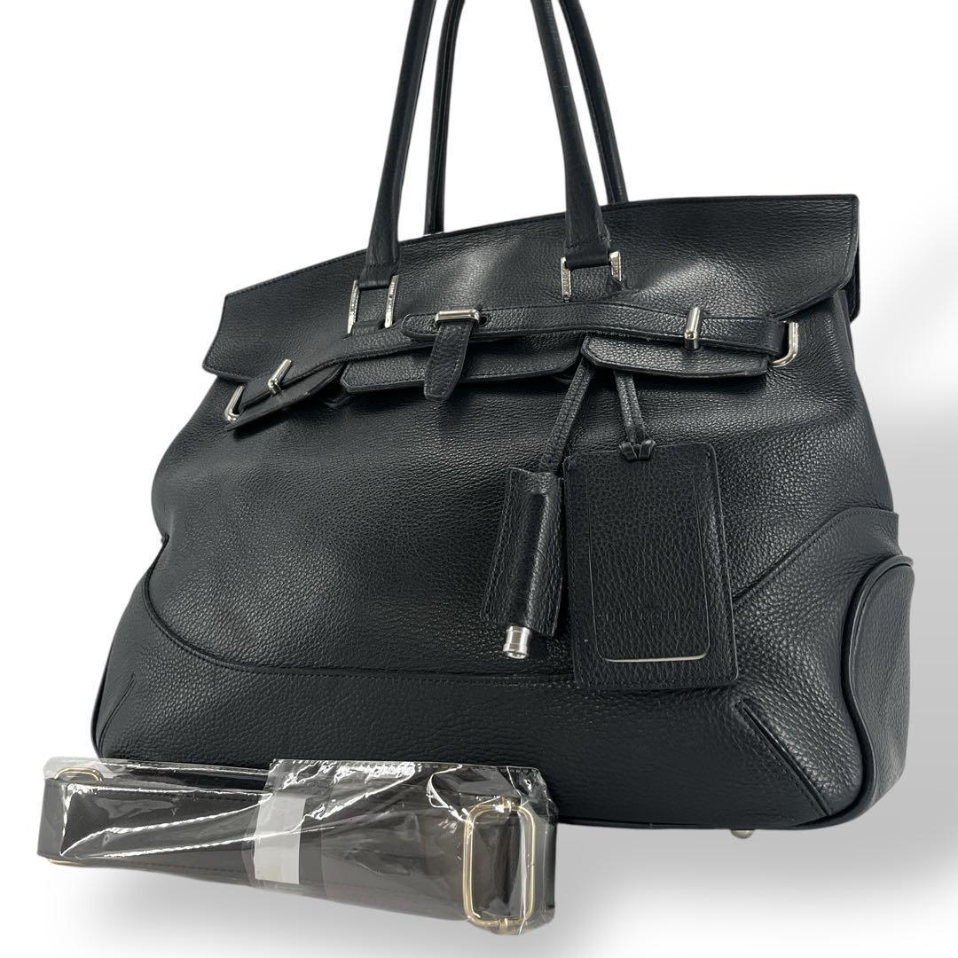 美品　ペッレモルビダ　2way トートバッグ　メイデンヴォヤージュ　ネイビー