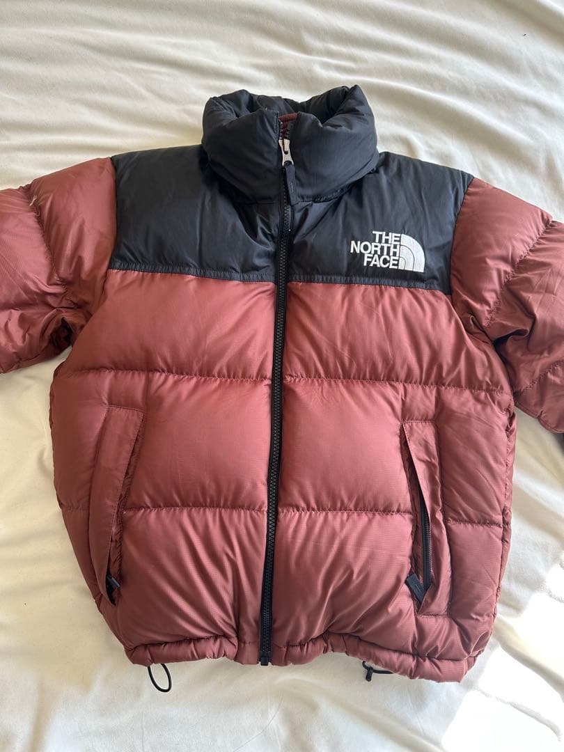 THE NORTH FACE ショート ヌプシ ジャケットS ブラウン/ブラック