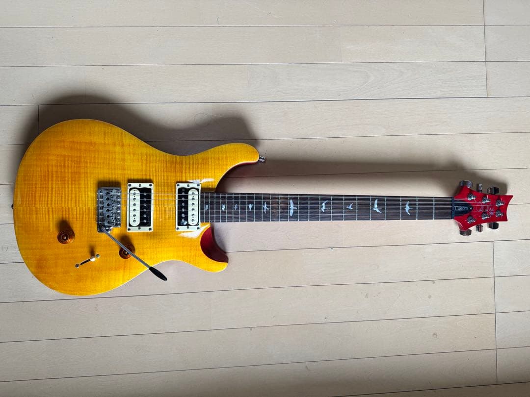 【最終値下げ】イエロー フレイムメイプル エレキギター（無言購入ご遠慮ください）