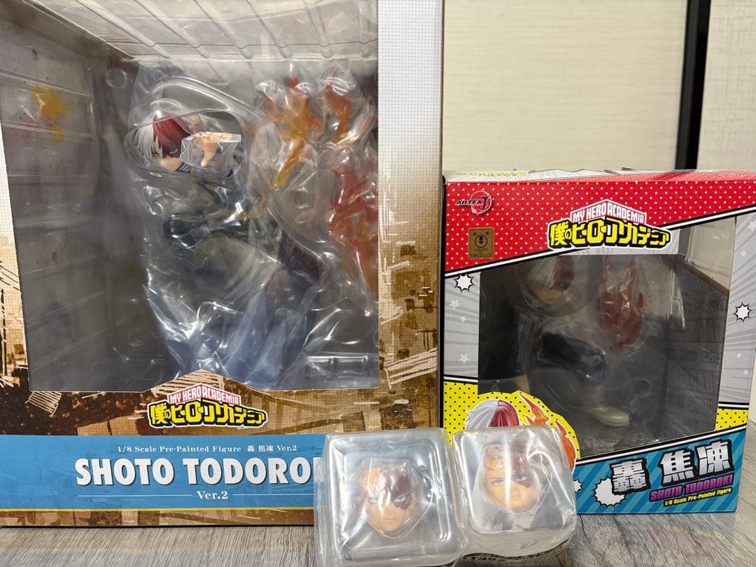 轟焦凍 artfxj ①②セット 顔パーツ付き