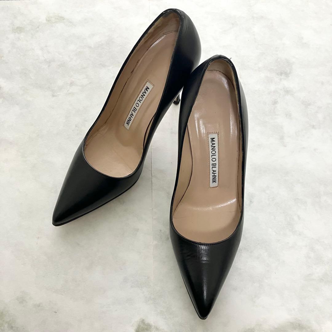 マノロブラニク バレンナ 35 22.5cm ハイヒール パンプス 黒 ブラック