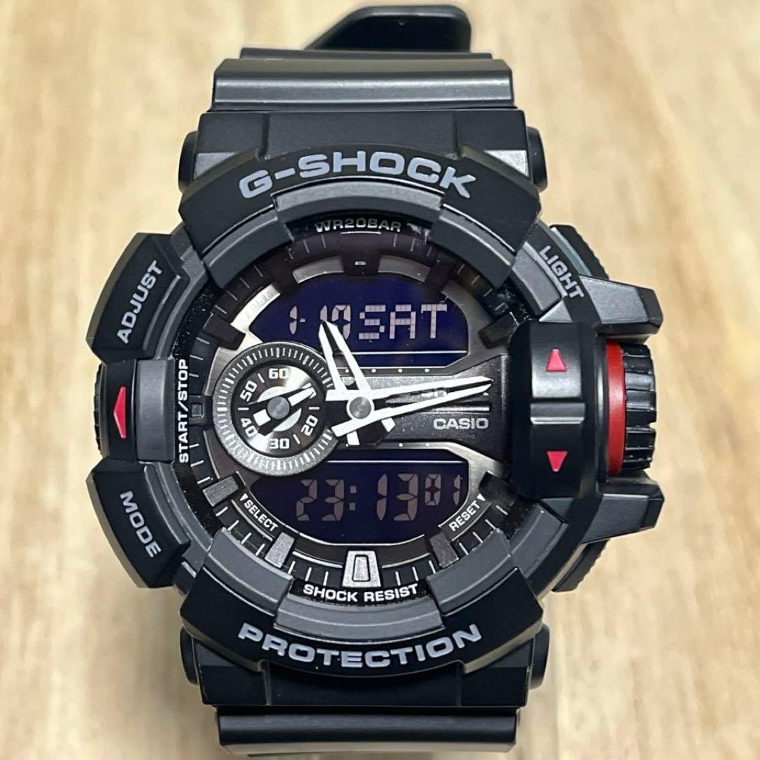 A*a様 【目玉価格!美品】G-SHOCK GA-400 アナデジ マットブラッ