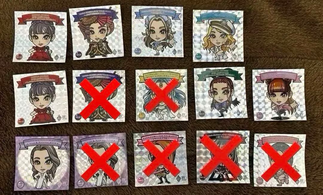 倖田來未 ステッカー バラ売り可