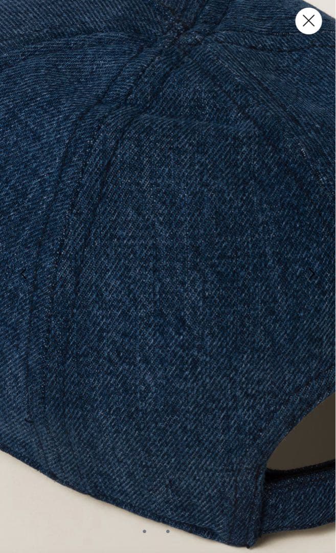 現行モデル美品】Miu Miu デニムキャップ 標準M／ウォニョン着用