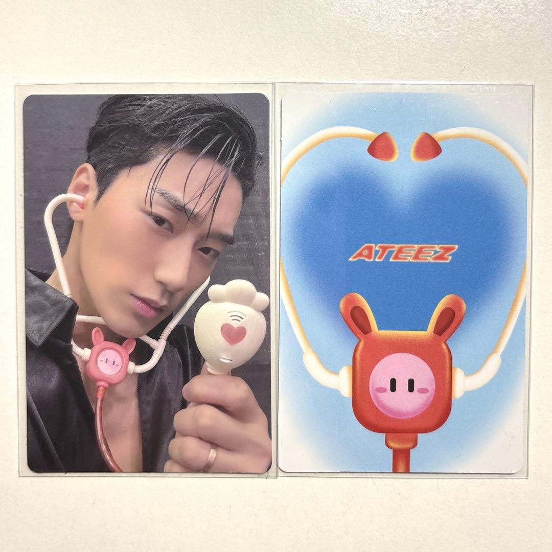ateez サン US B&N トレカ ✓ATEEZ [GOLDEN HOUR: PART.4] Exclusives Photocard PC Template