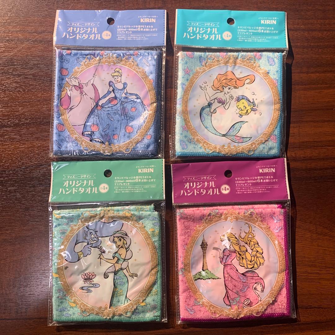ディズニープリンセス ハンドタオル 4種 KIRIN - メルカリ