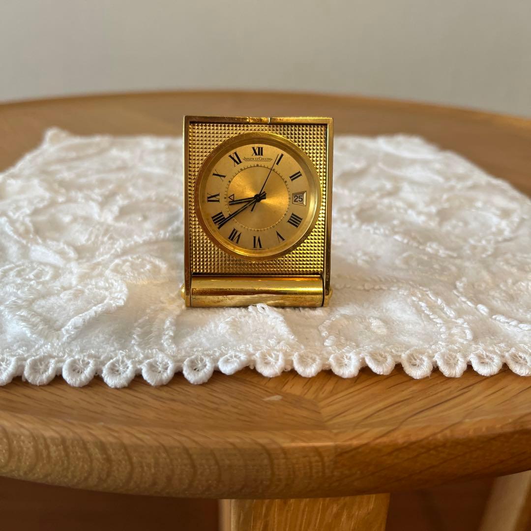 ジャガールクルト トラベルウォッチ　置き時計 ジャガー・ルクルト トラベルウォッチ 稀少 スクエア アンティーク