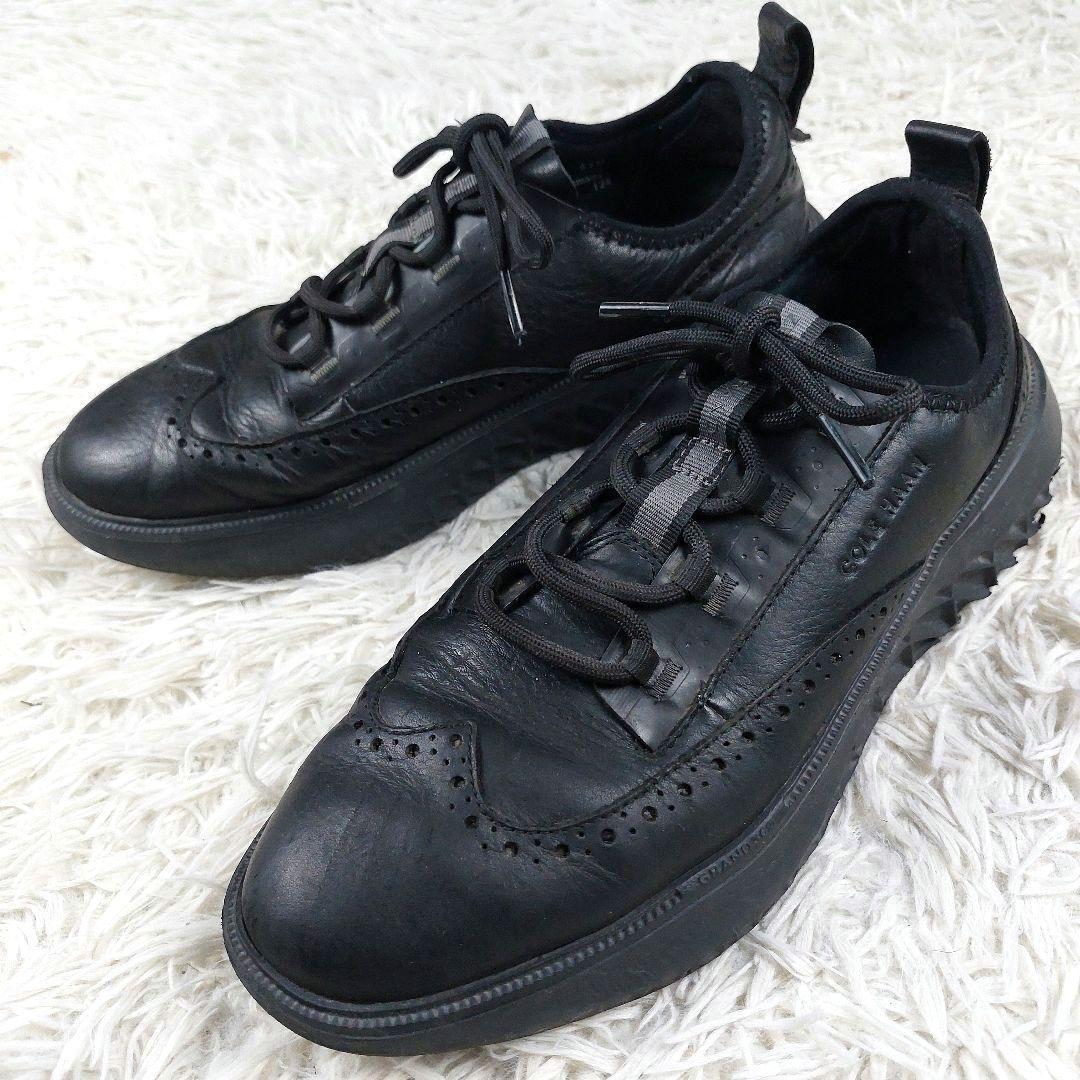 4.18万 コールハーンゼログランド WFAウィングチップ 厚底レザースニーカー