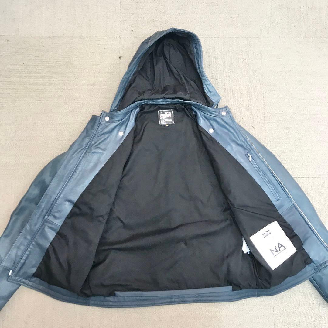 カドヤ レザージャケット 3L ライダース ブラック ロックキャップ