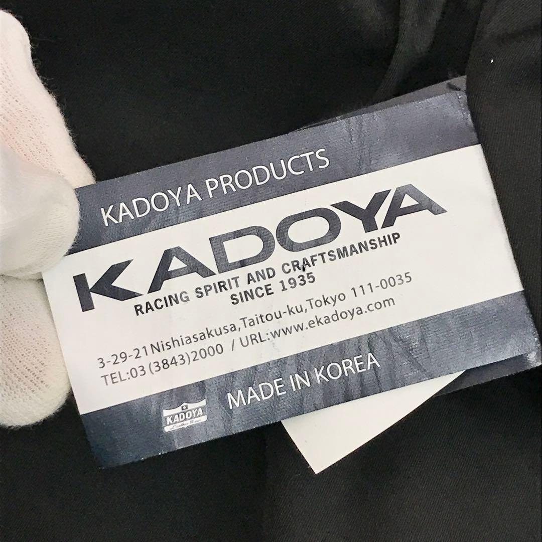 カドヤ レザージャケット 3L ライダース ブラック ロックキャップ